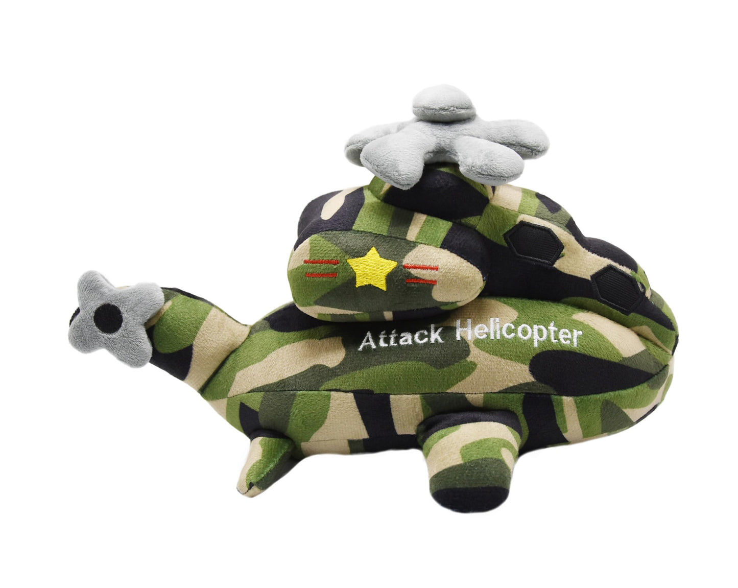 YONLIT Soft Attack Helicopter Stuffed Gunship Toy Super Cute Plush Chopper Excellent Gifts for Kids or Birthday Party 13 Inches