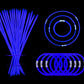 Yofobu Blue Glow Sticks Bulk Light Up Bracelet Glow Necklaces With Connectors 50Ct 8' Glowsticks Neon Party Supplies For Christmas New Year Vanlentines Day July 4Th Wedding Gender Reveal