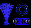 Yofobu Blue Glow Sticks Bulk Light Up Bracelet Glow Necklaces With Connectors 50Ct 8' Glowsticks Neon Party Supplies For Christmas New Year Vanlentines Day July 4Th Wedding Gender Reveal