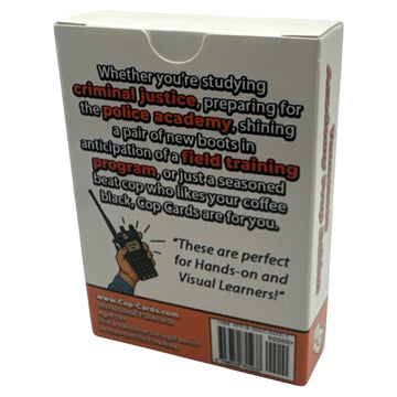 Cop Cards Premium Flashcards for Law Enforcement - Tennessee Academy Prep Edition - Multi Color - Cardboard Material