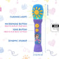 eKids Ms Rachel Toy Microphone for Kids, Includes Built-in Music and Lights, Toddler Toys for Ages 18 Months and Up (Purple)