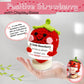 Maffuno Positive Crochet Strawberry Gifts for Women: Christmas Stocking Stuffers for Friend Mom Sister Her Gift Birthday Handmad