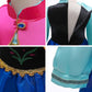 Itvti Princess Anna Costume For Girls Halloween Carnival Fancy Dress For Cosplay, Blue, 7-8 Years(Tag 150)