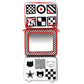 Genius Baby Toys Tummy Time Mirror For Babies 0-6 Months - Double-Sided With High Contrast Images - Baby Floor Mirror Can Be Use