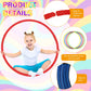 Sratte 8 Pcs Color Hoop Detachable Adjustable Hoop Exercise Ring Plastic Toys for Teens Games Gymnastics Dog Agility Equipment P