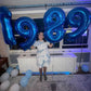 Navy Blue Number 19 Balloon 40 Inch, 19 Number Balloon, 19Th Navy Blue Birthday Decorations, 19 Year Old Girls Boys Blue Party S