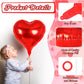 12 Pcs Red Heart Balloons,18 Inch Heart Foil Balloons Love Balloons Valentine Balloons For Birthday Party Wedding Engagement Par