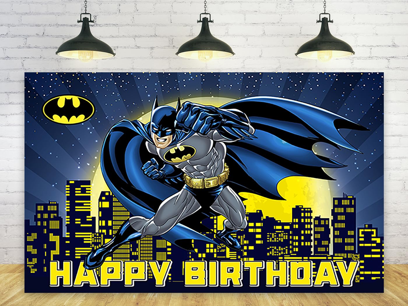 Hero Backdrop for Birthday Party Decorations Blue Man Background for Baby Shower Party Cake Table Decorations Supplies Superhero