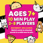 Taco Cat Goat Cheese Pizza Card Game - Large Edition for 2-8 Players, Easy 10 Min Rounds, Multicolor, Cardboard