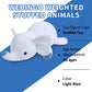 Webingo Weighted Stuffed Animals, 24'' Weighted Elephant Plush Toy 4.2 Lb Soft Pillow Cute Giant Plushie Gifts For Kids & Adults