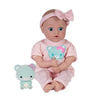 Adora Be Bright Collections - Tots And Friends, 8.5    Baby Doll And Spirit Plush Animal, Made In Sweet Baby Powder Scent And Ma