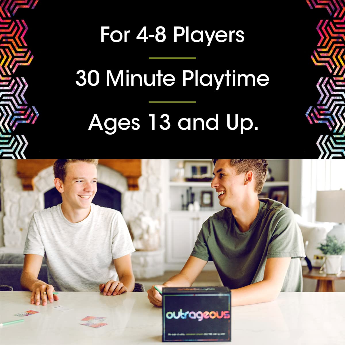 Inspiration Play Outrageous Family Party Game - Hilariously Funny Game for Ages 13 and Up - 4-8 Players