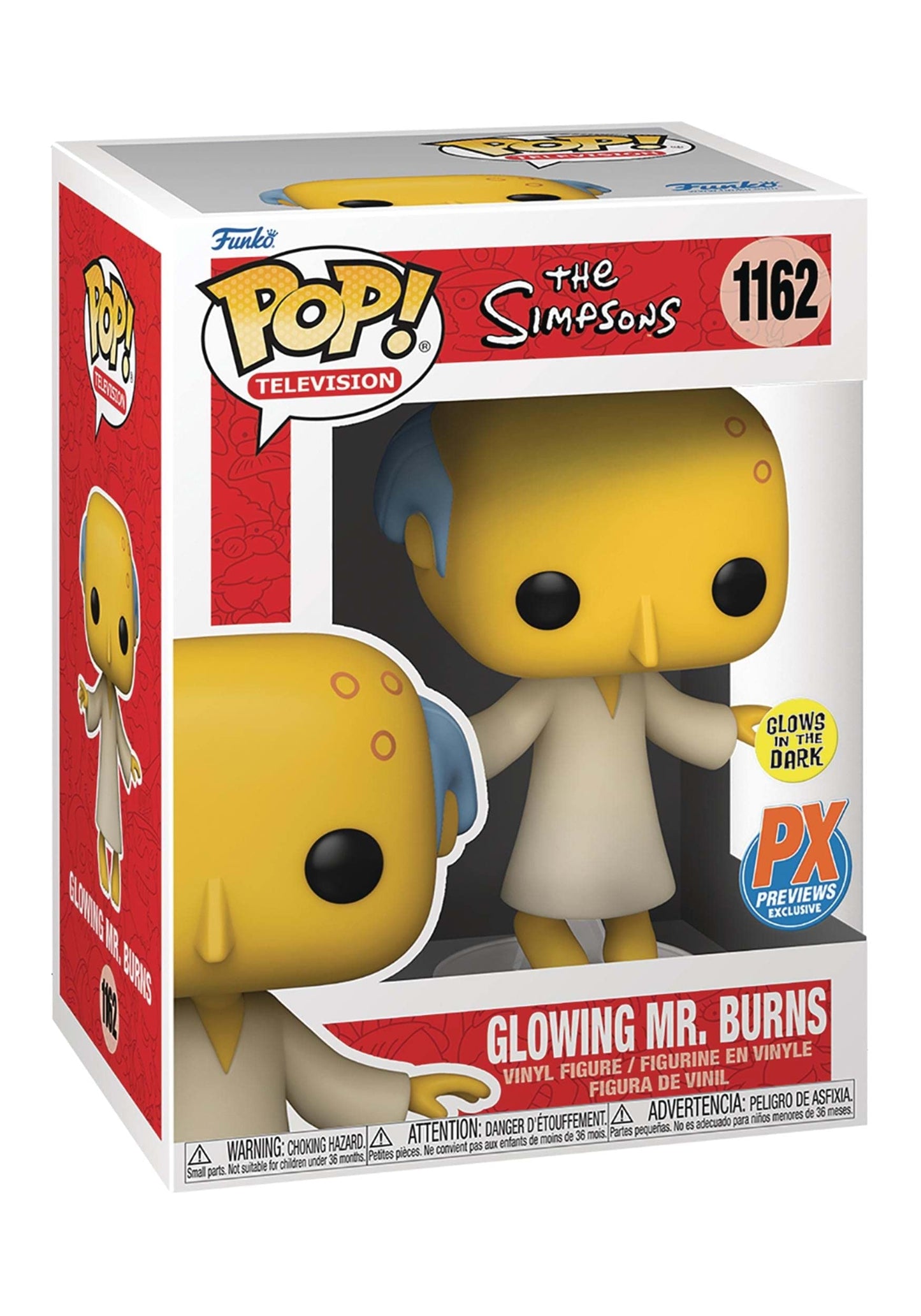 Pop! Animation: The Simpsons: Glowing Mr. Burns Vinyl Figure