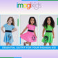 The Powerpuff Girls Bubbles Toddler Girls Cosplay Dress Blue 5T