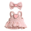 enhanced Doll Clothes for Labubu - elegant Chic Style Set for 17cm Dolls  Doll Outfit for Display  Collectors  Gift - Cute Miniature Fashion Accessories - Pink Heart (No Dolls)