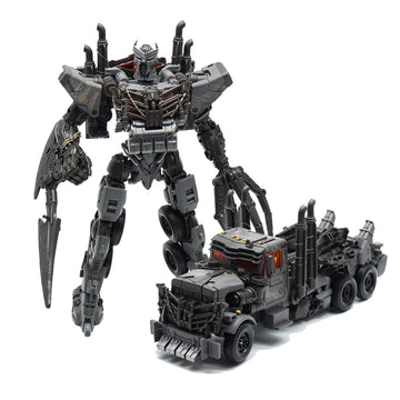 WAIKYTOY Deformation Robot Toy 8.3 Inches, Grey Action Figure with Accessories, Model 8810, Ideal for Ages 6 and Up