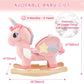 Funlio Unicorn Baby Rocking Horse, Pink Fairy Unicorn Rocking Horse For Toddlers 6 Months To 3 Years, Stuffed Ride-On Animal Rocker, Easy To Assemble, Cpc & Ce Certified