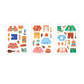 Mudpuppy Happy Camper Magnetic Build-It Game – 40+ Magnets, Illustrated Scenes, 6.25x8.75 inches, Multicoloured, Ages 4+ - Model 978