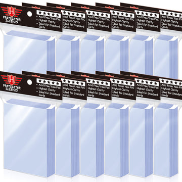 1200 Counts Card Sleeves Toploaders For Trading Card, Soft Clear Card Protective Sleeves Deck Card Protectors Fit For Baseball C