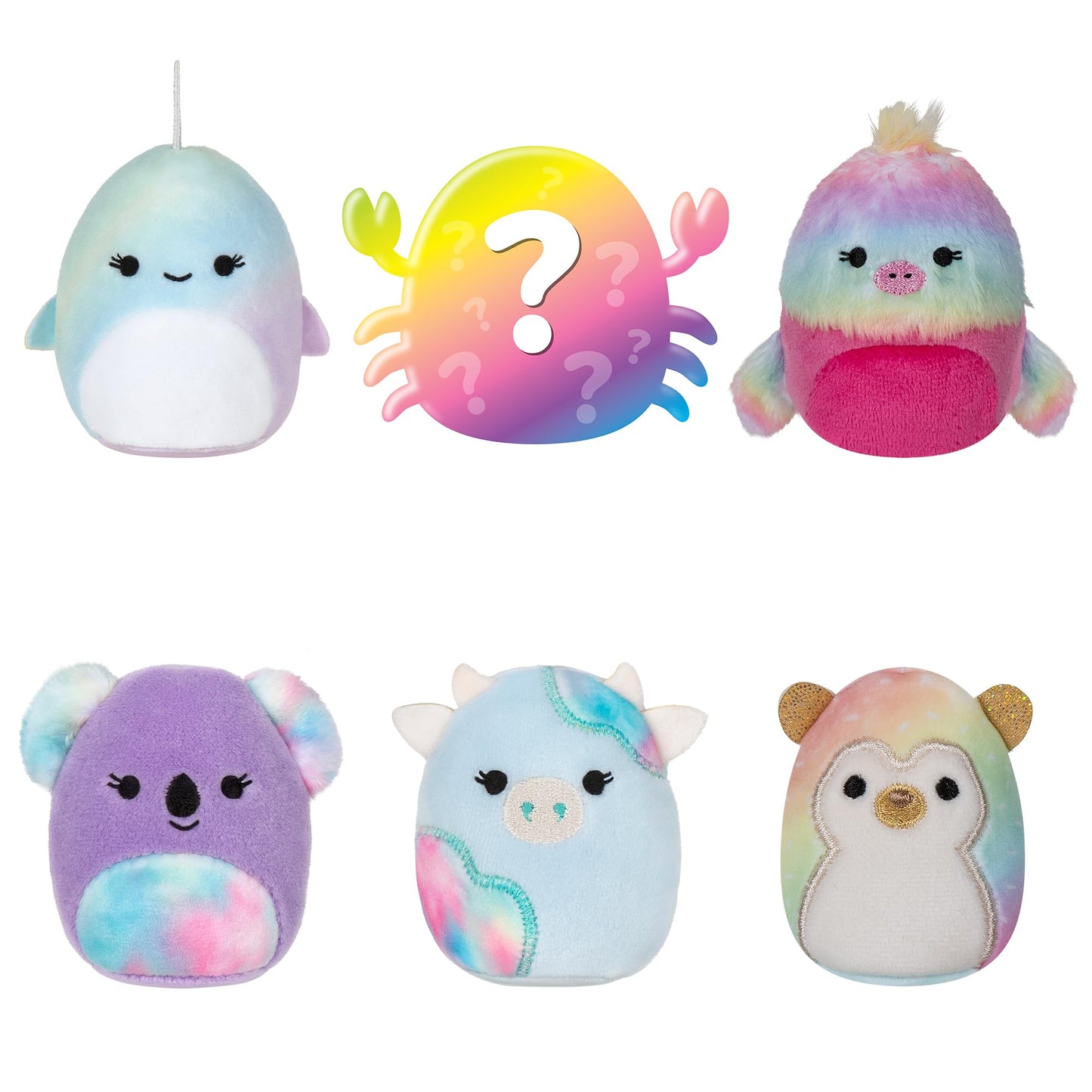 Squishville By Original Squishmallows Fun & Fabulous Squad Plush - Six 2-Inch Squishmallows Plush - Toys For Kids
