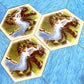 Tabletop Monthly Gold River Hex Scenario Game Pieces Compatible With Catan'S Settlers Of Catan, Seafarers, And Catan Expansions