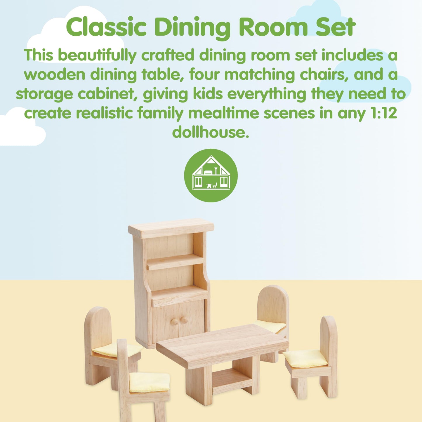 Plan Toy Doll House Dining Room - Classic Style