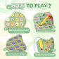 Gencokok 54PCS Fruit Flip Chess Game, Memory Matching Board, L-Fruit, Plastic for Kids