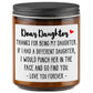 ASSIMGER Lavender & Eucalyptus Scented Candle - Funny Daughter Gift for Birthday, Christmas, Graduation, Mothers Day & Wedding