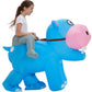 One Casa Blow Up Party Costume,Inflatable Costumes For Kids,Riding Hippo Costume,Halloween Costumes For Girls Boys (4-6Yrs)