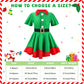 Shinymoon 7 Pcs Christmas Elf Costume Set Velvet Dress Ears Hat Shoes Bell Bracelet Xmas Outfit For Girl Cosplay Party (Large)