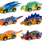 FFTROC Dinosaur Toys for Kids 3-5 Pull Back Cars 6 Pack - Monster Trucks Toys for 3 4 5 Year Old Boys Toys Birthday
