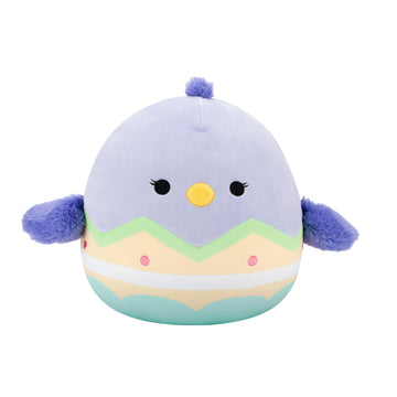 Squishmallows Original 12In Tulip The Purple Chick In Multicolored Easter Egg - Official Jazwares Easter Plush (Medium-Sized)