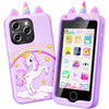 Kids Smart Phone for Girls, 4.0'' Touchscreen Learning Music Puzzle-games Toddler Phone for Kids Ages 3-9, Dual Camera,Built-in 