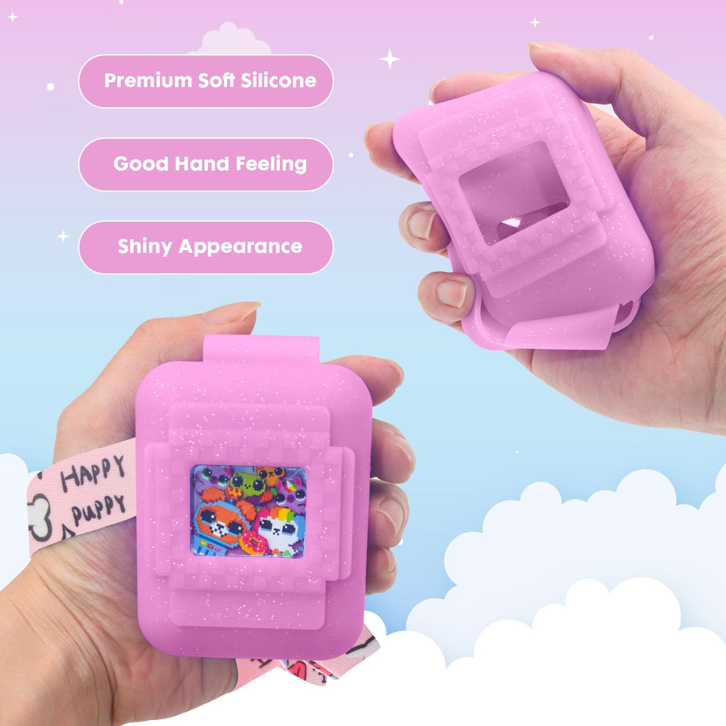 Taladad Silicone Cover Case For Bitzee Interactive Toy Digital Pet And Case,Case With Lanyard,Protective Case Holder Skin For Bi