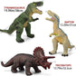 Gzsbaby Jumbo Dinosaur Toys Set - 6 Large Soft Multi-Color Dinosaurs for Kids 3-5, Perfect for Birthday Gifts and Party Favors