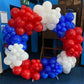 PartyWoo Red White and Blue Balloons - 140 pcs in 18", 12", 10", 5" Sizes - Rubber for 4th of July & Party Decorations