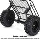 RiToEasysports RC Car Trailer, Metal RC Bucket Trailer Simulation Trailing Car for TRX4 D90 SCX10 CC01 1/10 DIY Parts 1/10 Rc Tr