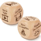 JCHCAMRY 2 Pcs Anniversary Wooden Activity Date Night Decision Dice Decider Valentines Day Gifts for Him Her Christmas Birthday