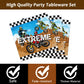 96 Pcs Dirt Bike Party Plates And Napkins Party Supplies Motorcycle Theme Party Tableware Set Motocross Dirt Bike Party Decorati