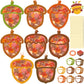 Renbuzhu 40PCS Fall Crafts Bulk: Acorn Paper Suncatchers DIY Kit for Autumn Thanksgiving Activities Decorations, Window Stained 