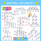 Springflower Fort Building Kit For Kids,Stem Construction Toys, Educational Gift For 3 4 5 6 7 8 9 10 11 12 Years Old Boys And Girls,Ultimate Creative Set For Indoor & Outdoors Activity,100 Pcs