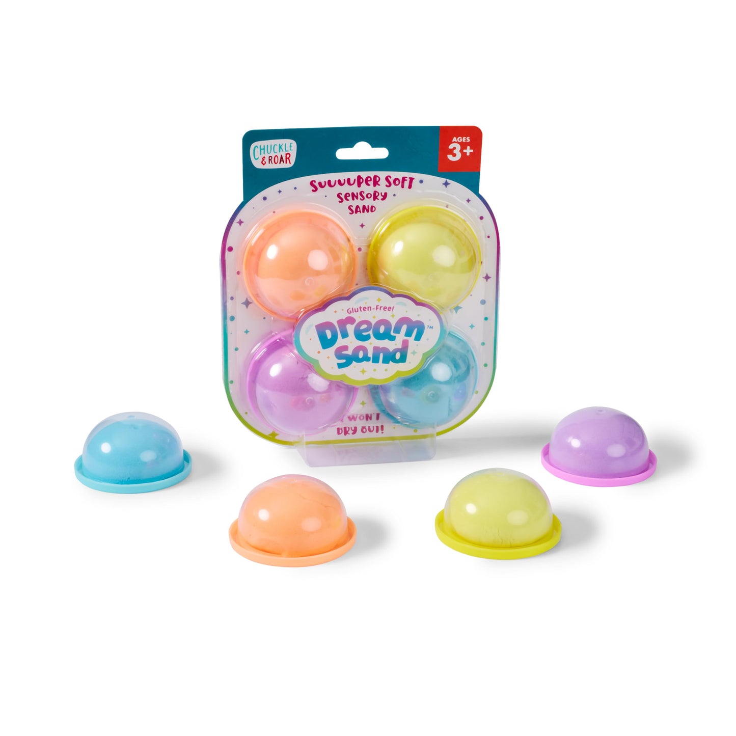Chuckle & Roar - Dream Sand 4 Pack - Tactile Fidget Sensory Activity for Little Ones - Educational Arts and Crafts for Preschool