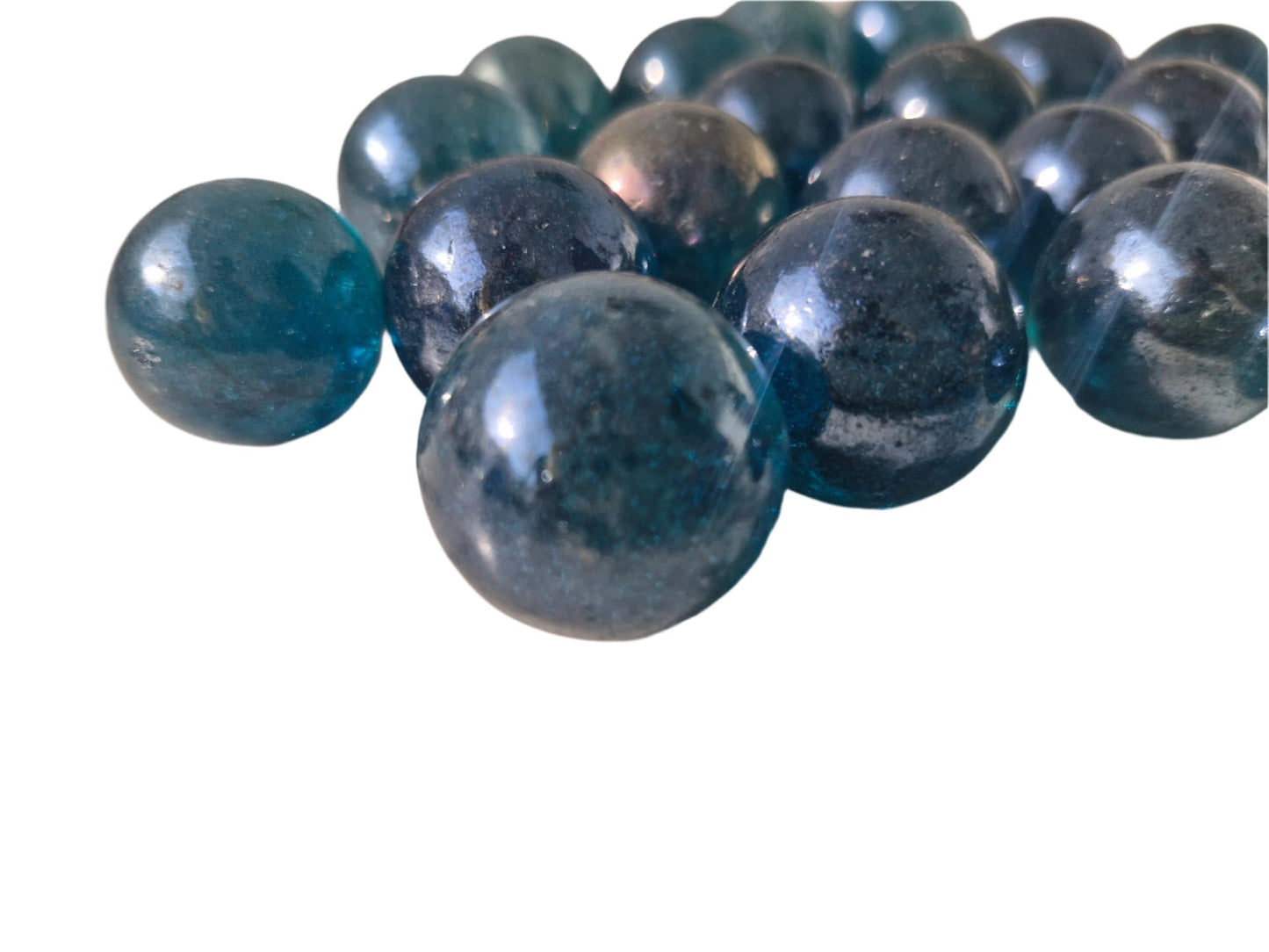 Daayra Unlimited Big Sized Glass Marbles (Steel Blue)