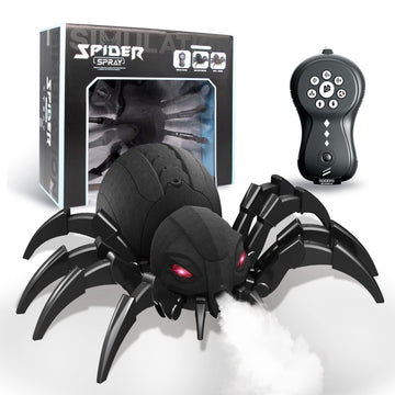 Hamiface Realistic RC Spider Robot, Remote Control Spider Toys with Spray/Light/Music, Gifts for 6 7 8 9 10 11 12 Year Old Boys 