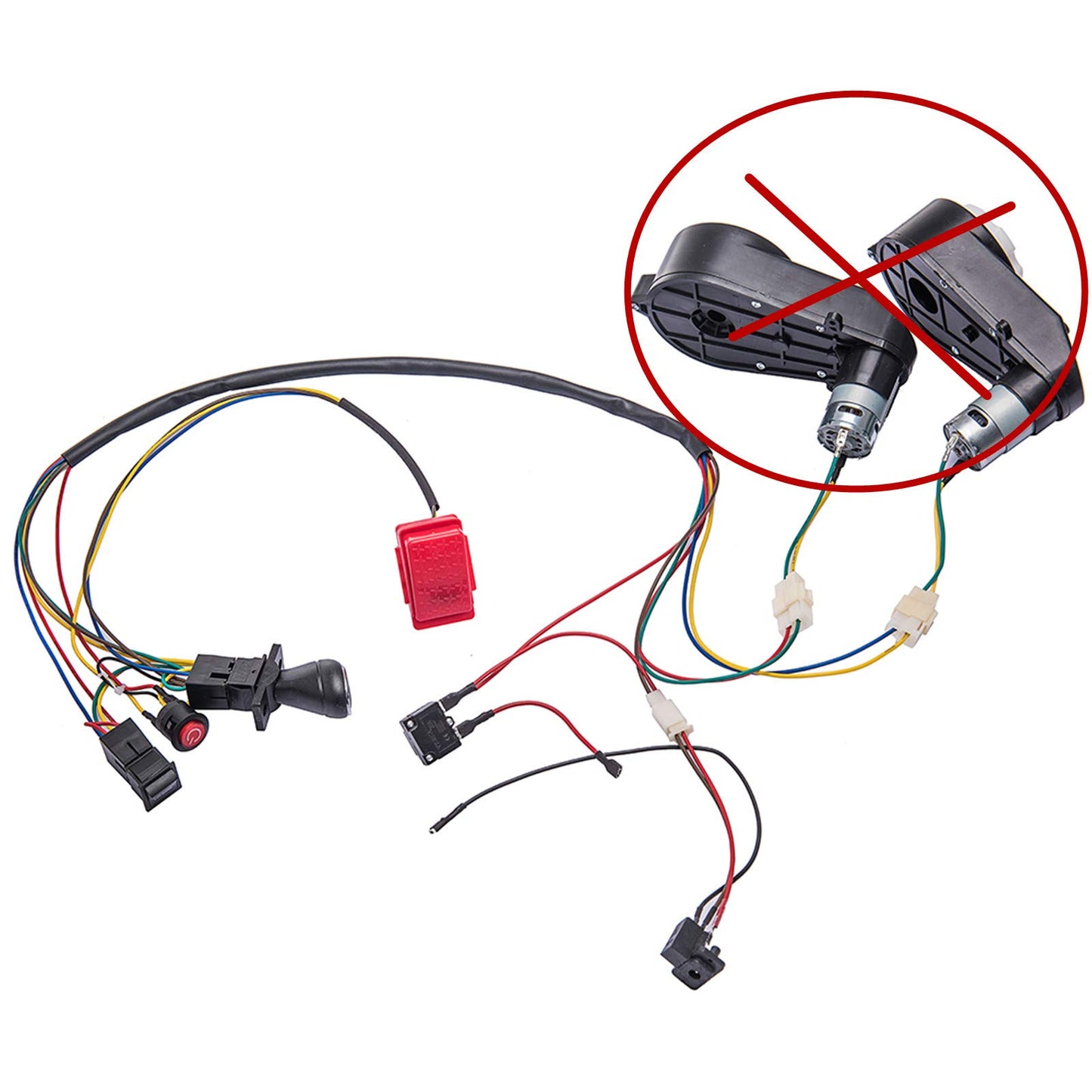 weelye Children Electric Car DIY Accessories Wires,Self-Made Toy Car of Parts, for Electric Car Kids Ride on Toys