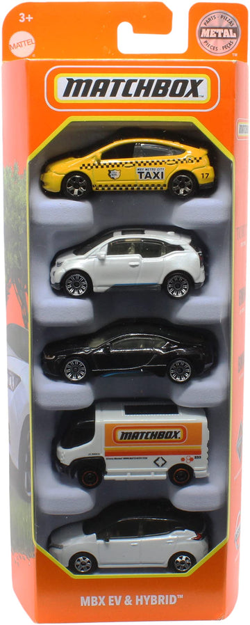 Matchbox Mbx Ev & Hybrid 5 Pack Set (1:64 Scale)
