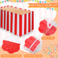 10 Pieces Carnival Theme Party Decors Carnival Table Skirts Carnival Circus Theme Tablecloths Red White Striped Pennant Banners