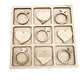 Wedding Themed Tic Tac Toe Board Game, 5X5 Inches Unfinished Wood Diy Painting Craft Kit For Kids With Wooden Avtrboutique Valen