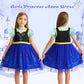 Benylion Princess Dress for Girls Cosutme Kids Cospaly Halloween Birthday Christmas Party Tulle Dress Snow Queen Princess Cospla