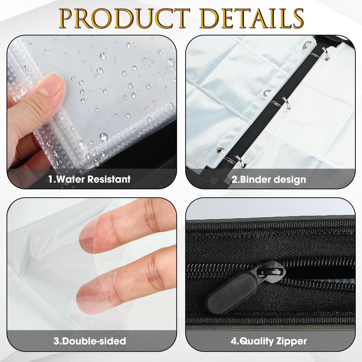 JoyHood Card Binder for Trading Card  Card Collection Binder with 9 Pocket - Hold Up to 900 Cards  Card Album Holder compatible with TCG/PM/MTG/OPCG/YGO Card (Dark Green  9 Pockets)